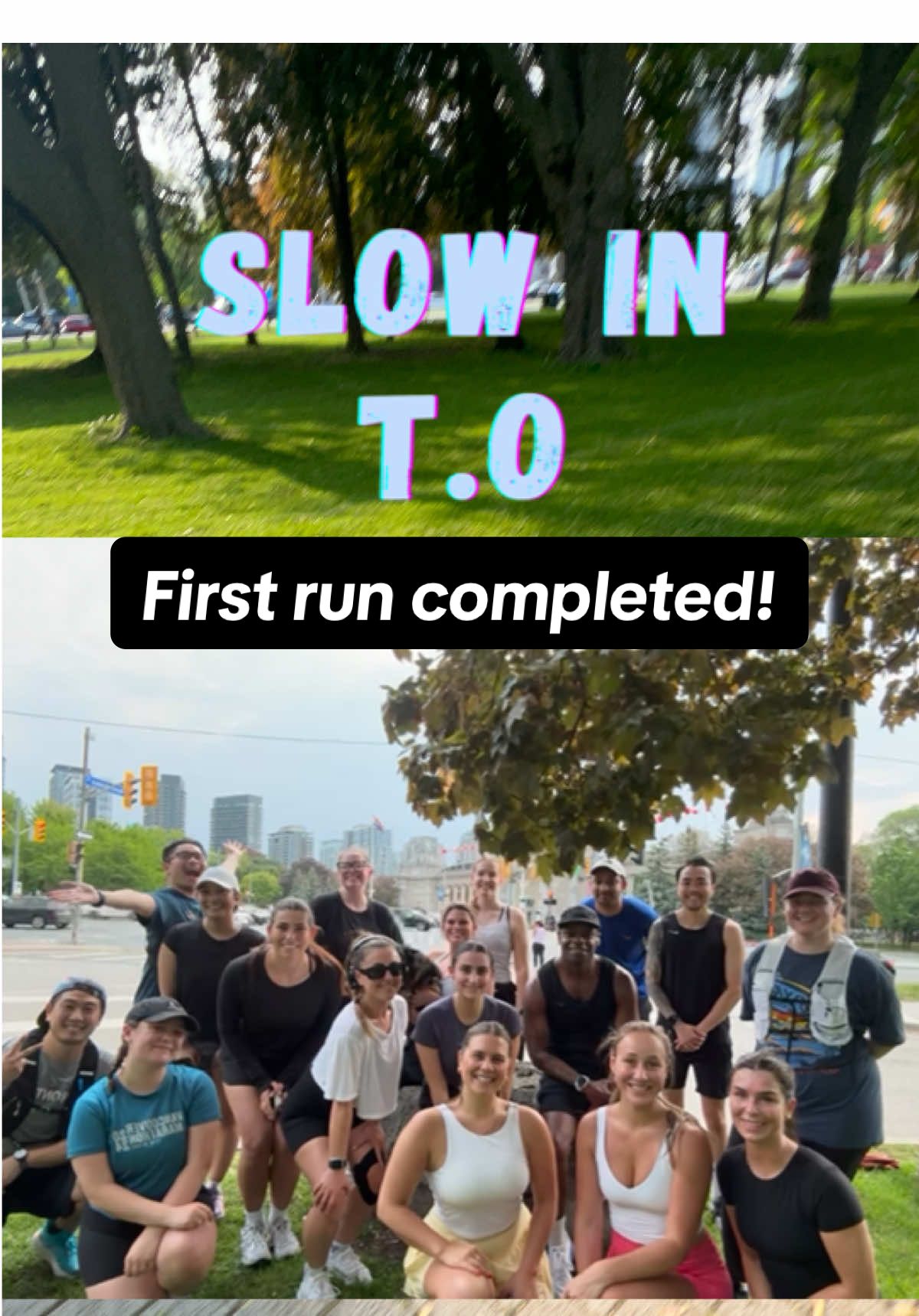 WOW!! What an incredible night. I was blown away at the turn out for our first run for Slow in T.O! We had so much fun! Thanks for all who came out tonight.  Can’t wait to see everyone and more next week! 🩵 follow our group on strava and IG for more details.  #Running #runclub #torontorunclub #torontotiktok #slowrunner #slowrunnersclub #slowrunners #toronto #runningtiktok 