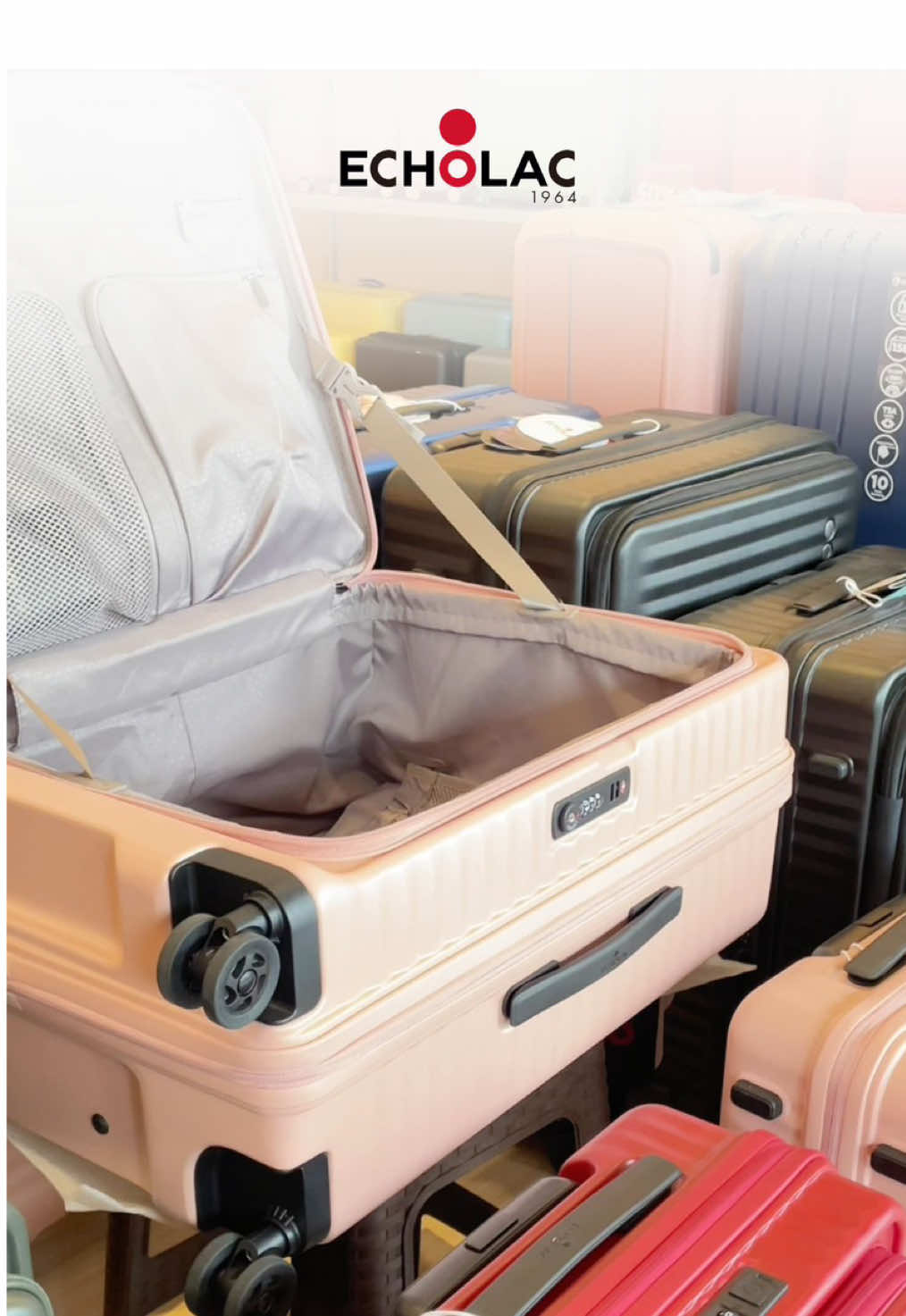 Lagi jadi incaran banyak orang – Echolac Celestra! Temukan kualitas terbaik dalam Echolac Celestra. Jangan sampai kehabisan, segera kunjungi store terdekat kamu! #fyp #fypage #echolac #koper #luggage #echolaccelestra 