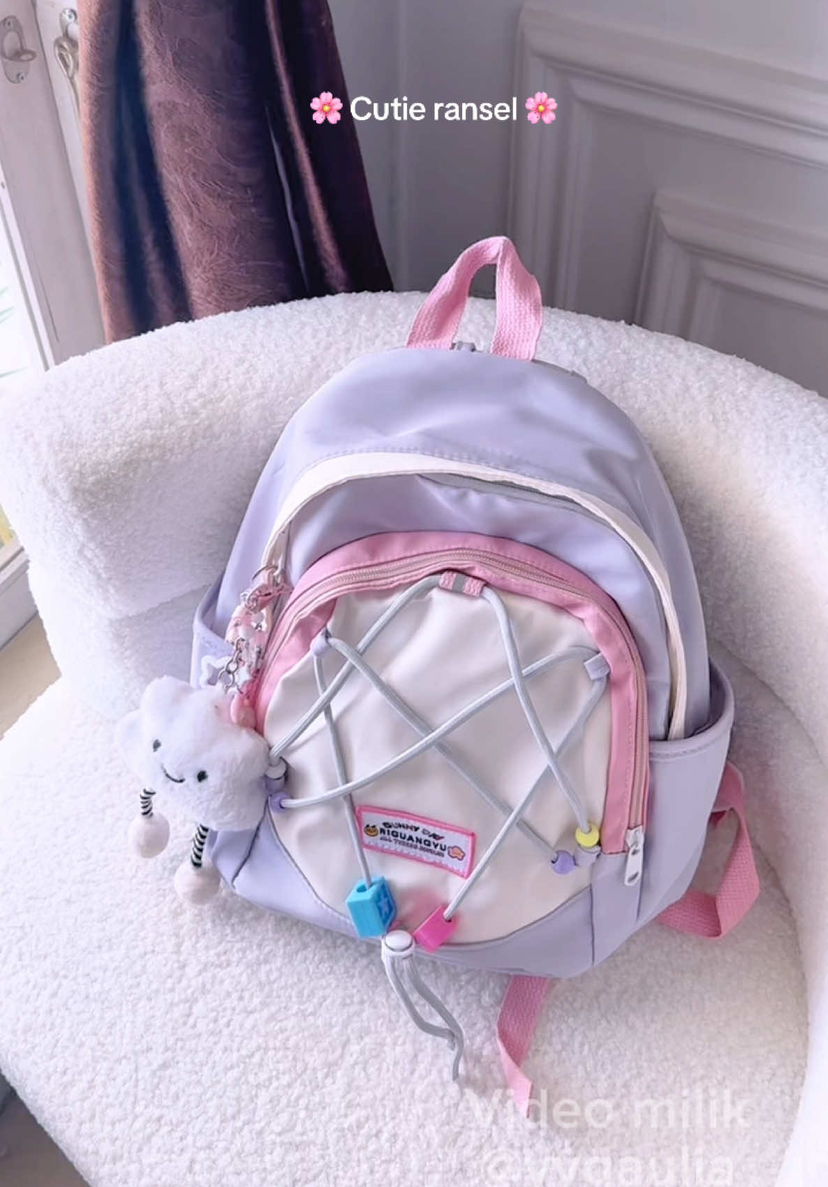Cutie mini ransel 🌸💞🎀 #taswanita #rekomendasitas #tassekolah #ranselsekolah 