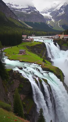 Tucked deep in the Austrian Alps, Krimml Waterfalls roar with ancient power. At 380 meters tall, these cascades are the tallest in Austria — and trust us, you can feel the mist before you even see them. Surrounded by pine forests and alpine meadows, it's like walking straight into a fairytale. #ai #aigenerated #ScenicViews #NatureLover #EpicViews #TravelGoals #Wanderlust #EarthPorn #BeautifulDestinations #AdventureAwaits #MountainMagic #SunsetLover #krimmlwaterfalls #salzburg #austria