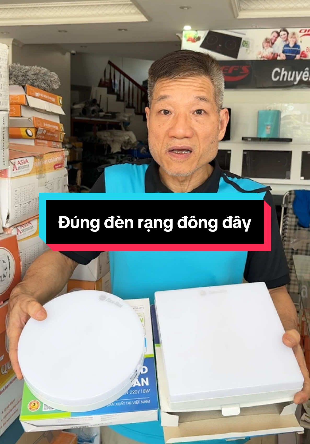 Đèn Ốp Trần Nổi 18W LED Rạng Đông  tiết kiệm diện #xuhuong #thinhhanh 
