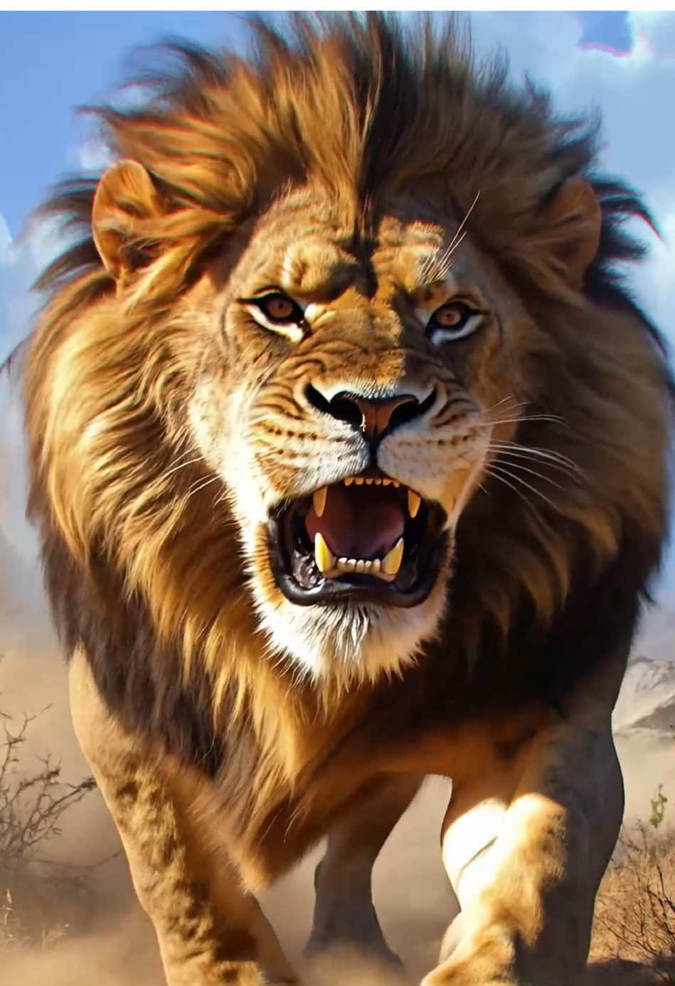 Check bio for more #wavelivewallpapers #livewallpaper #lion 