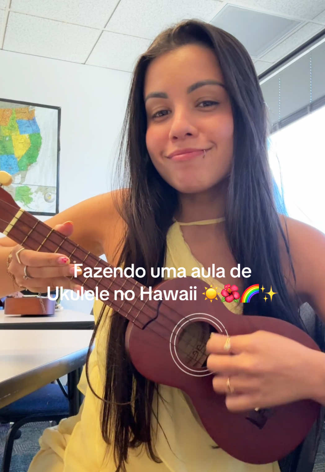 Acho que endoidei kkkkkk #hawaii #intercambio #vasozinha #ukulele 