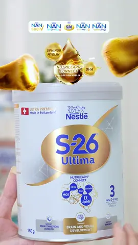 Mom ơi, mua ngay S26 Ultima 3 cho bé trên Nestlé Nan để nhận được thật nhiều ưu đãi nè. Đây là dòng sữa giúp tăng kết nối não bộ lên gấp 2,5 lần, đồng hành cùng con trong giai đoạn vàng phát triển não bộ nè! #NestléNan #NAN #S26Ultima3 #Tangketnoinaobo