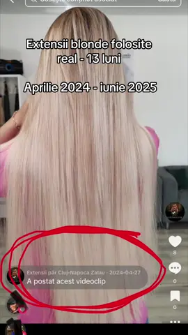 Extensii blonde killer Queen, real purtate 13 luni! ✨ (da, ai citit bine – un an și o lună!) Acesta este un set montat în aprilie 2024 și purtat până în iunie 2025. În tot acest timp: 💛 Nu au fost tunse deloc din vârfuri la ultimele 4 întrețineri 💛 Nu s-au umflat, nu s-au încurcat, nu s-au făcut noduri 💛 Nu a fost folosită protecție termică la fiecare spălare, au fost purtate aproape continuu bucle (deci placa și ondulator folosit de câteva ori pe săptămână) Și totuși, părul arată IMPECABIL. 🔥 De la 60 cm au ajuns la aprox. 50 cm în 13 luni – o uzură normală, dar absolut decentă pentru un păr atât de deschis la culoare❤️trebuie să menționăm ca au fost folosite produse profesionale (șampon și mască). 💬 De ce insist pe asta? Pentru că, din păcate, văd săptămânal cliente care vin cu extensii cumpărate din altă parte, iar la prima întreținere trebuie să le dăm jos și… la gunoi❗️ După doar 2 luni: Se încâlcesc groaznic,se umflă, se tocesc și nu stau aranjate nicicum, iar întreținerea e imposibilă. 🔑 Calitatea contează. Nu toate extensiile sunt la fel, iar rezultatul final depinde enorm de părul pe care alegi să-l porți și de îngrijirea lui acasă. #ExtensiiPremium #ParBlond #ExtensiiCareRezista #RezultateReale #FaraFiltru #1AnDeExtensii #HairQualityMatters #KillerQueenHair