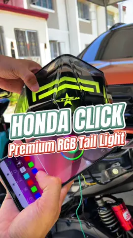 Dagdag angas sa motor mo par!!Premium RGB Tail Light for Honda Click 125 & 150 v2, v3 at v4🔥 Plug and play installation✅ #hondaclicktaillight #rgbtaillight #premiumstartaillight #taillight 