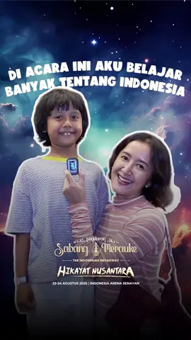 “Bunda, budaya Indonesia ternyata keren banget ya!” ...ini kata anak dari Widi Mulia setelah nonton PSM 🤍 🎟️ Yuk, ajak si kecil nonton bareng supaya paham dan bangga tentang budaya Indonesia! Buruan beli tiketnya dengan klik link di bio, mumpung masih ada Diskon 15% dari BCA! 🔥 #PagelaranSabangMerauke #PSM2025 #HikayatNusantara