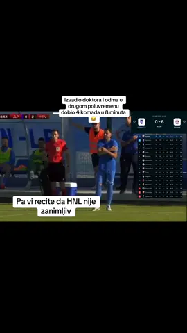 Imam osjećaj da mu nije bilo drago što ga je zamjenio🧐 #hnl #NKJadranLukaPloče #NKHrvace