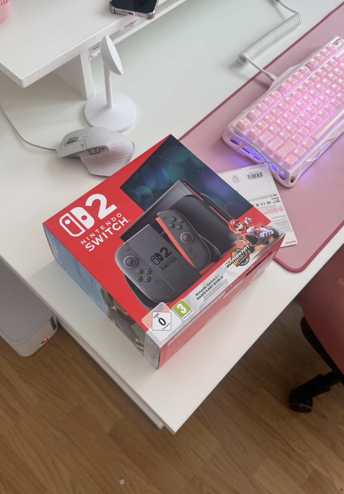 Nintendo Switch 2 Unboxing 🎮✨ Full YT video will be on my channel tomorrow! 💘 #nintendoswitch #nintendoswitch2 #switch2 #cozygaming #switch2unboxing #nintendo 