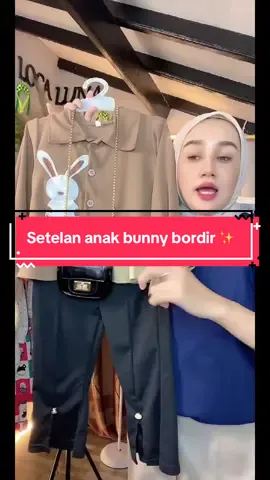 Setelan baju anak bunny bordir ✨ Bahan halus lembut adem🌸 Jangan ampe kehabisan lagi 💕 Co payment sekarang juga 🥰 #setelananakperempuan  #tiktoklive #livehighlights 
