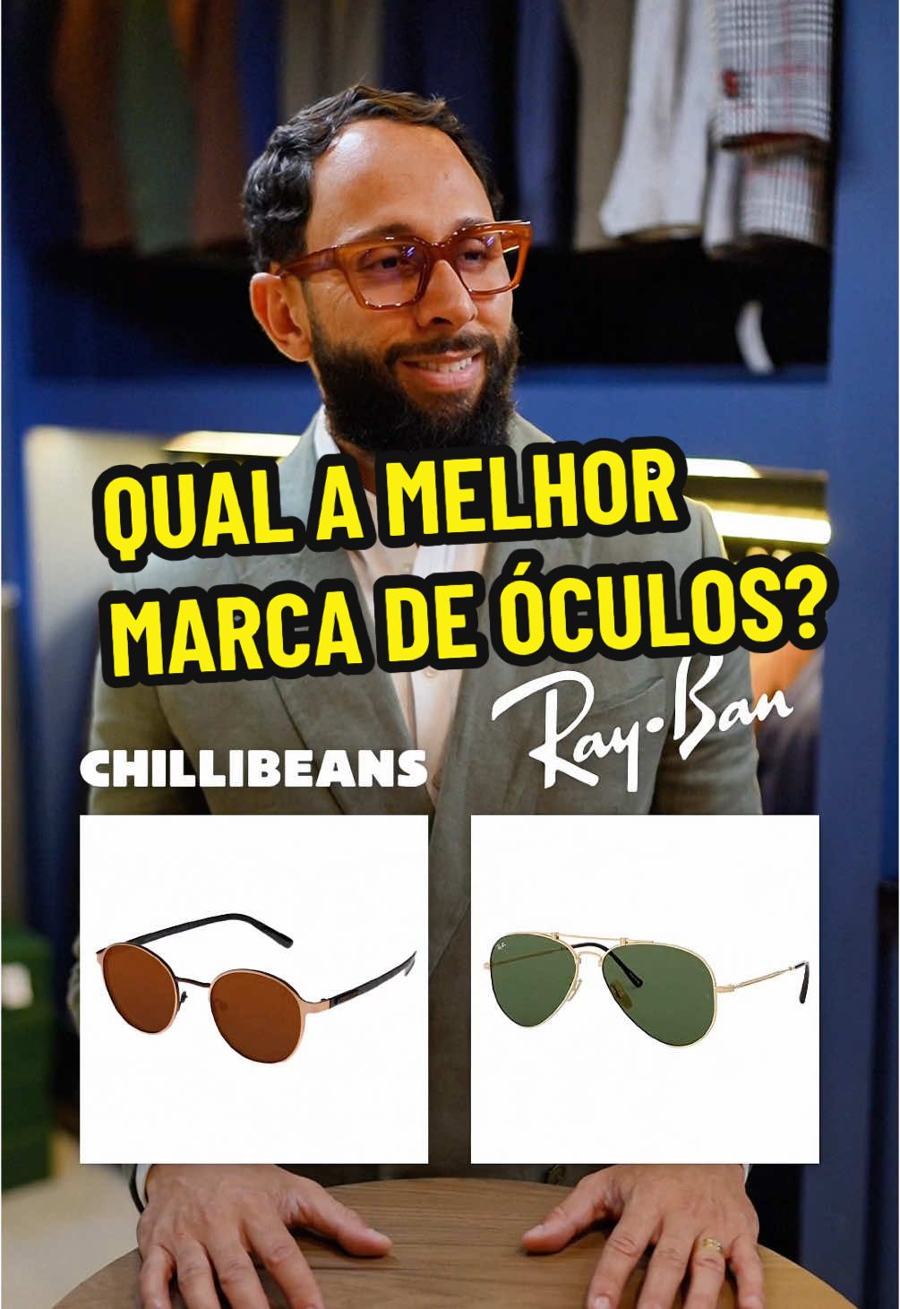 ⚔️ Nessa batalha de marcas de óculos, em qual delas você apostaria? 😎 Collab especial com o Alfaiate do Óculos @Guilherme Breno  #estilomasculino #modamasculina #oculos #visagismo 