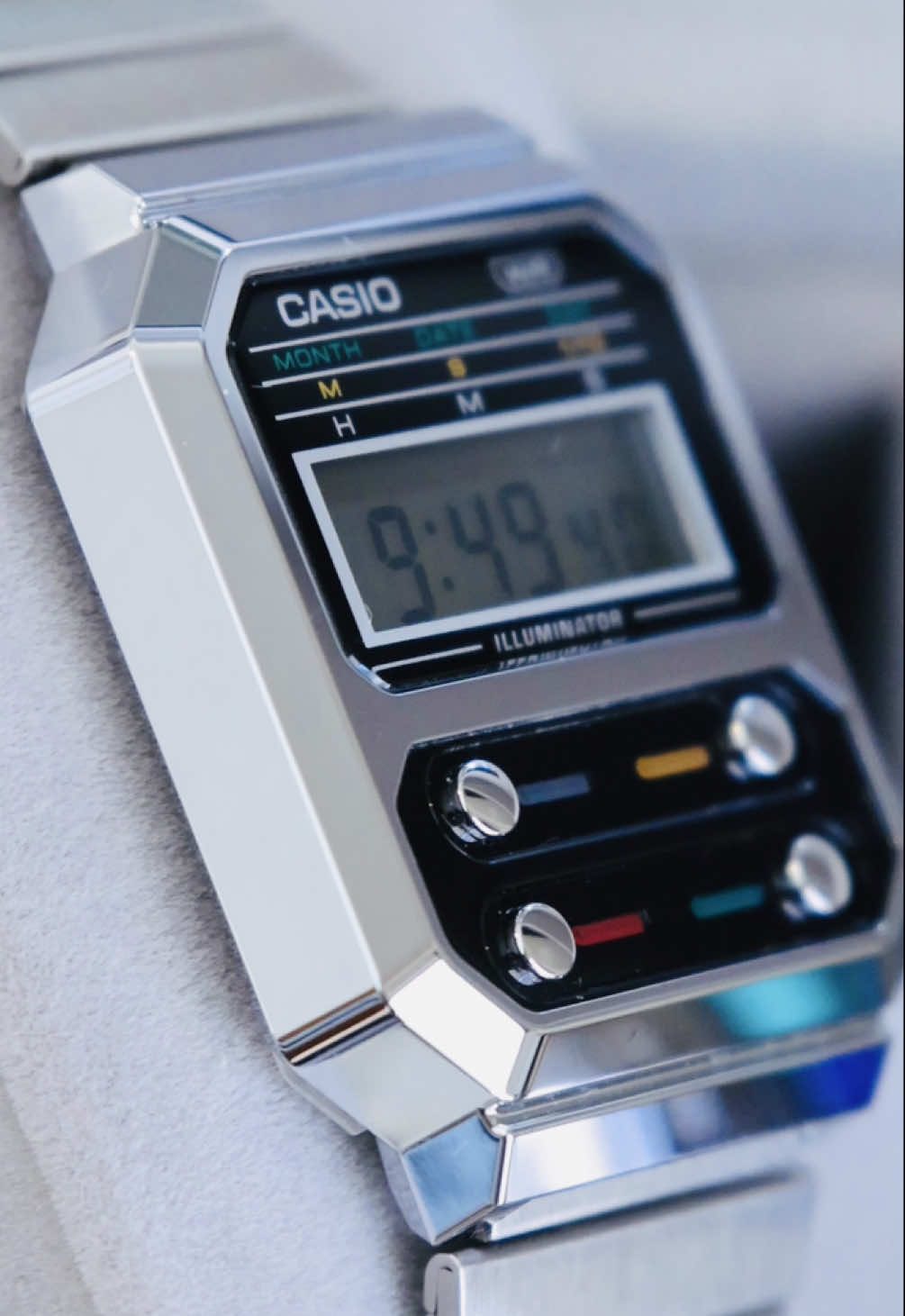 Casio A100WE: 80s Style, Today’s Hype  🎥 📼  The #Casio A100WE brings back the F-100’s sci-fi charm with a modern twist.  #retro #vintage #alien 