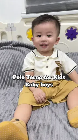 Terno polo for kids. Cute polo outfit for baby boys. #poloforbaby #poloforkids #poloterno #cuteoutfitforbaby #outfitforbabyboy #babyboypolo #kidsoutfitterno #terno 