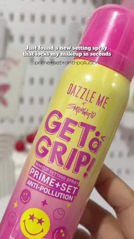 DAZZLE ME GET A GRIP SETTING SPRAY #getagripsettingspray #dazzlemesettingspray #BeautyTok #dazzlemeph #dazzlemexsmileyworld  #ecomobiph