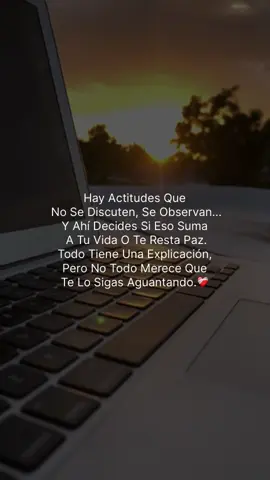 Entender a alguien no significa permitirlo todo. No estás obligada a quedarte donde se te apagan las ganas, ni a justificar lo que solo te rompe por dentro. A veces el verdadero amor propio es saber irte sin escándalo, solo con claridad. 💬 ¿Qué conducta fue tu señal para tomar distancia? Deja un 🧠 si aprendiste a observar en silencio 📲 Síguenos si estás aprendiendo a elegirte 🔁 Comparte esto con alguien que necesita una señal #Recuperarte#VuelveASerTú #ActitudesQueHablan #NoTodoSeAguanta #AutoamorReal #SanarEsDecidir #AprendíAObservar #ElijoMiPaz #NoEsNo #TodoSeExplicaPeroNoTodoSePermite#videoviral #fypシ゚ #paratiiiiiiiiiiiiiiiiiiiiiiiiiiiiiii 