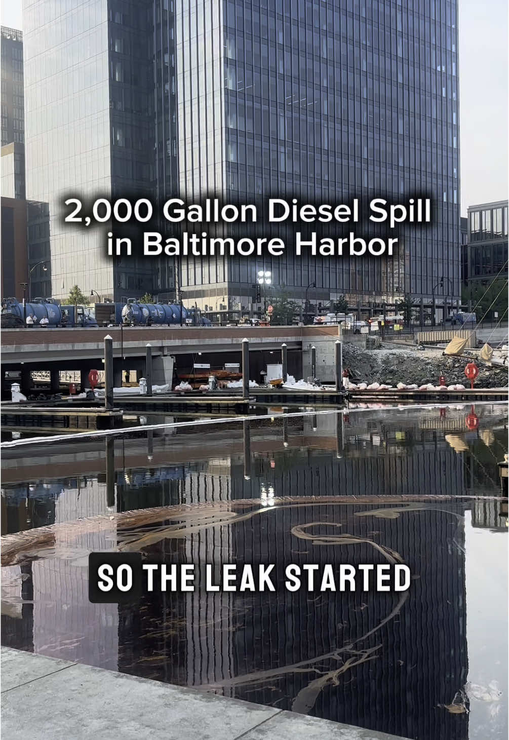 Have you heard about this?! About 2,000 gallons of oil spilled into the Inner Harbor on Wednesday afternoon. A pair of diesel tanks headed for Johns Hopkins was found to be the source of the leak. “During routine fuel delivery  third-party vendor, two diesel tanks which supply power for backup generators for our patient care facilities at Johns Hopkins in East Baltimore were accidentally overfilled causing overflow,” Johns Hopkins University & Medicine said in a statement. “We immediately notified the Maryland Department of Environment of the overflow while continuing to investigate.”