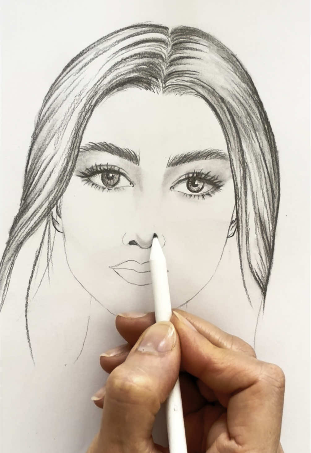 Easy way to draw a face ✨  #fyp #arttiktok #painting #illustration #foryoupage #artwork #art #sketch #drawing #painting #satisfying #shorts 