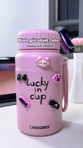 Bình giữ nhiệt mang đi học đi làm tiện lắm nha #binhgiunhiet #binhgiunhietcute #binhnuoc #binhnuocgiunhiet #viral #cụuong #trending #foryou #ypf #muataitiktokshop #gocnhoreview 