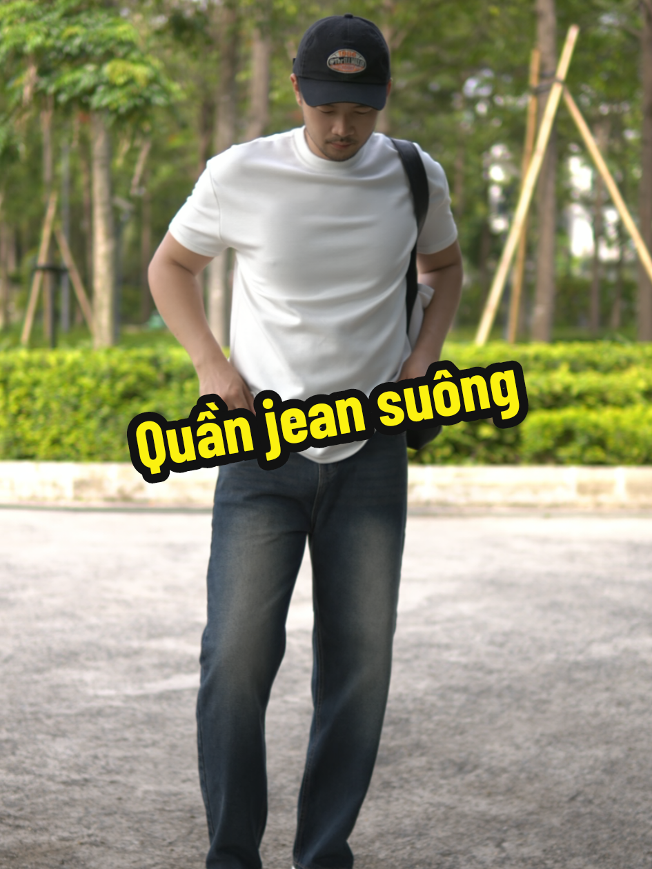 Quần jean suông vẫn dễ mặc anh em ạ #quanjeansuong #quanjeannam #quanbonam #chuhung9011 #chúhùng 