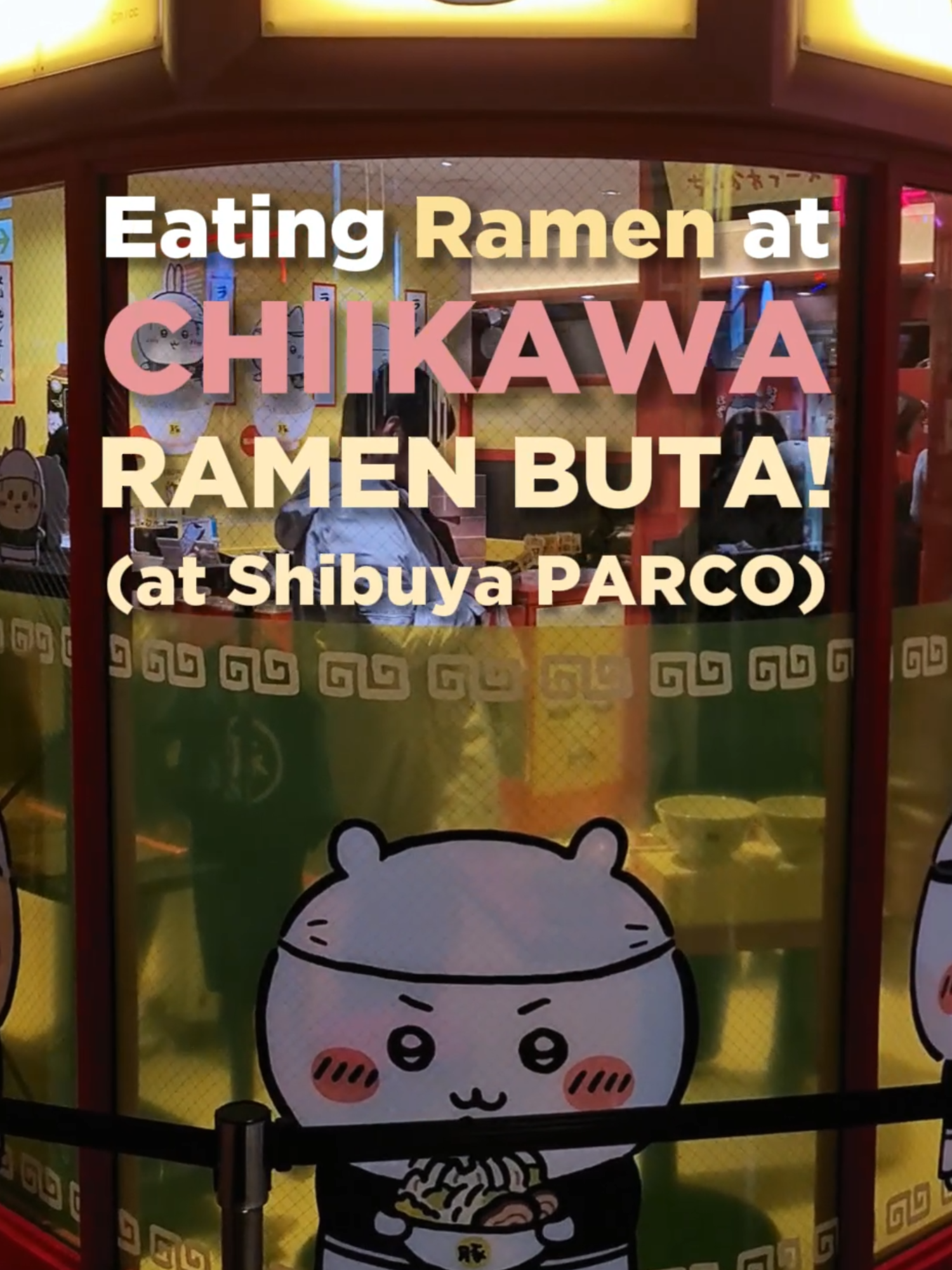 I visited Chiikawa Ramen Buta in Japan around the end of March this year. Since then, they have moved to a new location in June,2025 at Ikebukuro PARCO Main Building. Reservations are recommended, so be sure to book ahead before visiting #chiikawa #ちいかわ #ramen #anime #japan