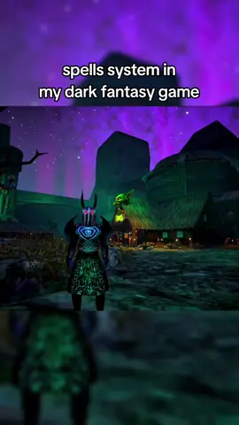spells system in my dark fantasy game #darkfantasy #gamedeveloper #psx #darkfantasygame #game #indiegame #fantasy 