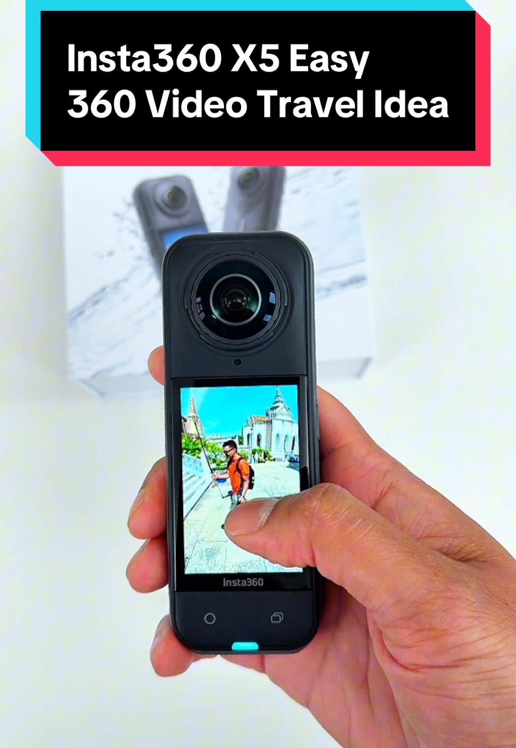 Insta360 X5 Easy 360 Video Travel Idea. Download FREE Insta360 X5, X4,X3 cheat sheets: best360.co.uk/links #insta360x5 #insta360x4 #insta360x3 #insta360 #LearnOnTikTok @insta360_official 
