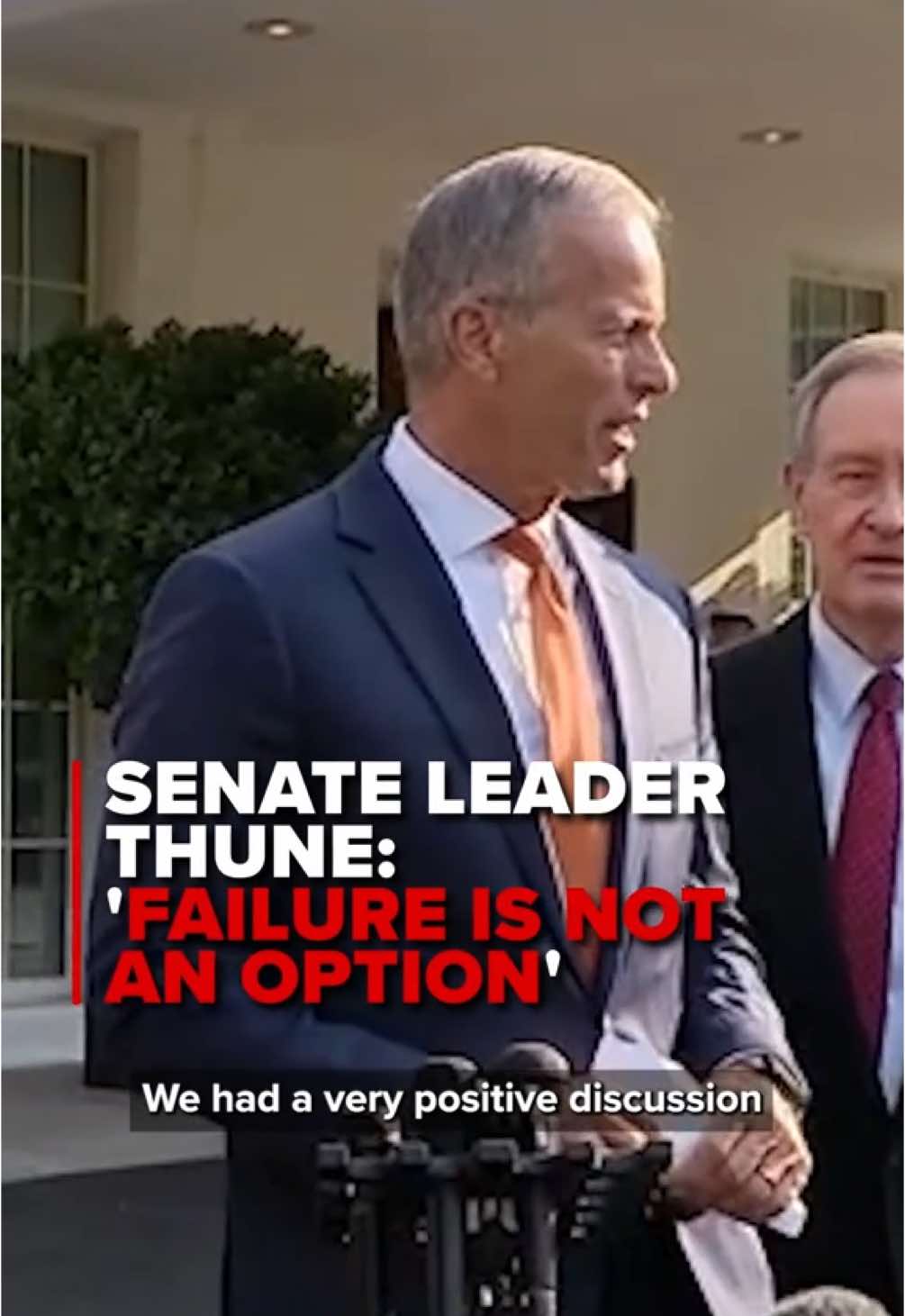 Senate Majority Leader John Thune says failure is “not an option” when it comes to passing President Trump’s agenda as negotiations on the big, beautiful bill continue on Capitol Hill.  #johnthune #senate #congress #trump #trumpadministration