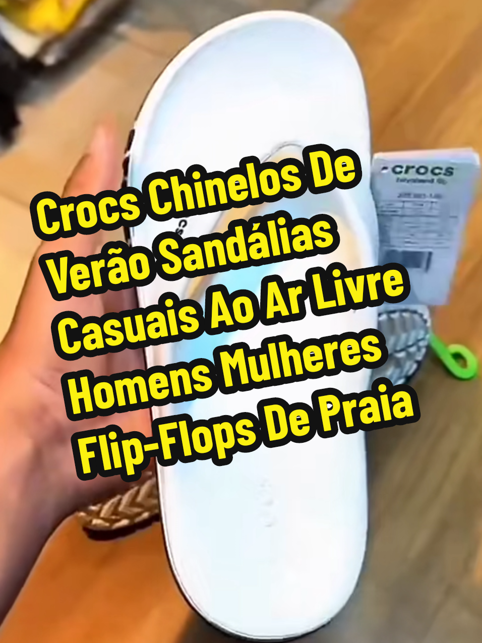 Crocs Chinelos De Verão Sandálias Casuais Ao Ar Livre Homens Mulheres Flip-Flops De Praia