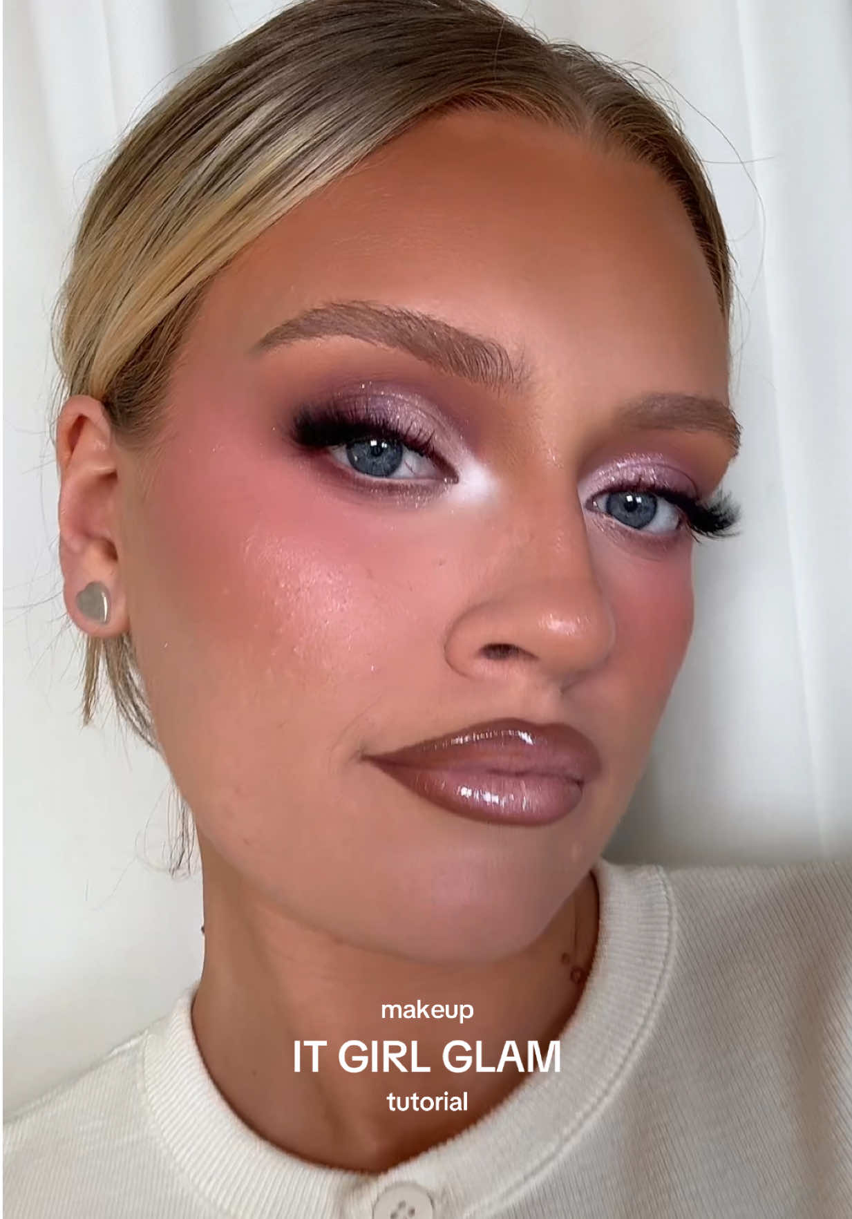 highly requested tutorial so here you are✨🧚🏼💕 the prefect it girl glam !! @Natasha Denona bloom palette  @BEAUTY BAY mini charms palette  #makeup #grwm #makeuptutorial #eyeshadow #mua #fyp