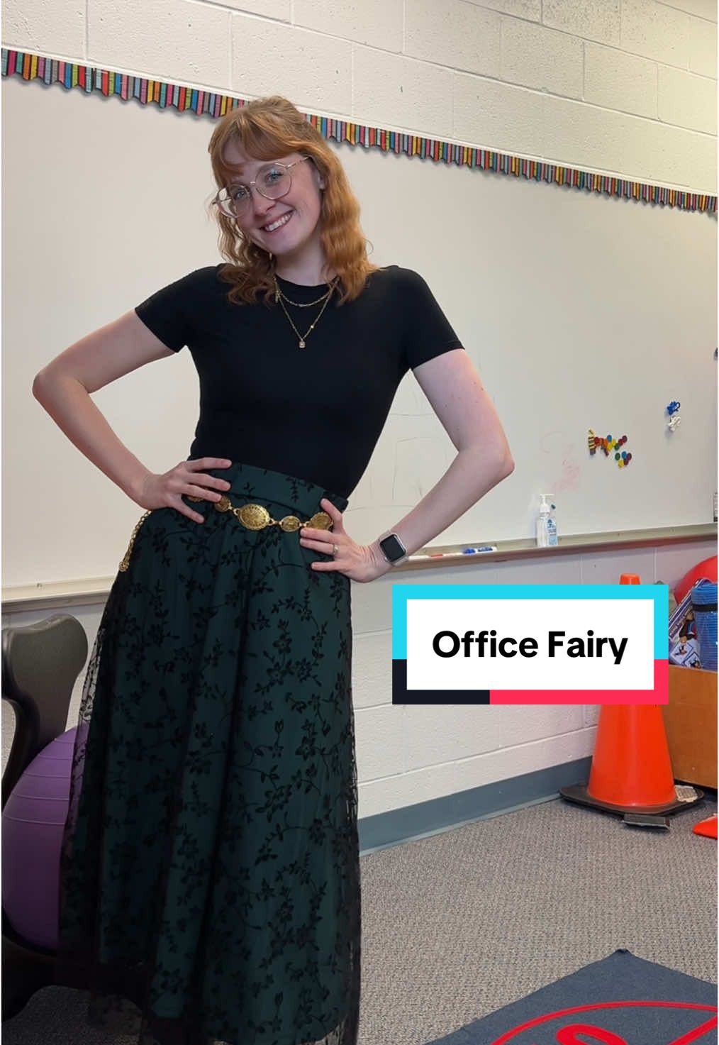 Summer is SO CLOSE and I know who's more excited, the kids or the staff 😅 #summerbreak #earlyeducation #schoolcounselor #officefairy #rikkikay #cottagecore #fairycore 