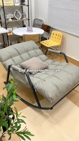 ghế bập bênh cả gia đình ba mẹ bé nằm vô tư luôn 💪🏻 #ghebapbenh #ghethugian #gheluoi #chill #fyp #xhtiktok #gocthugian #decorphong #LearnOnTikTok 