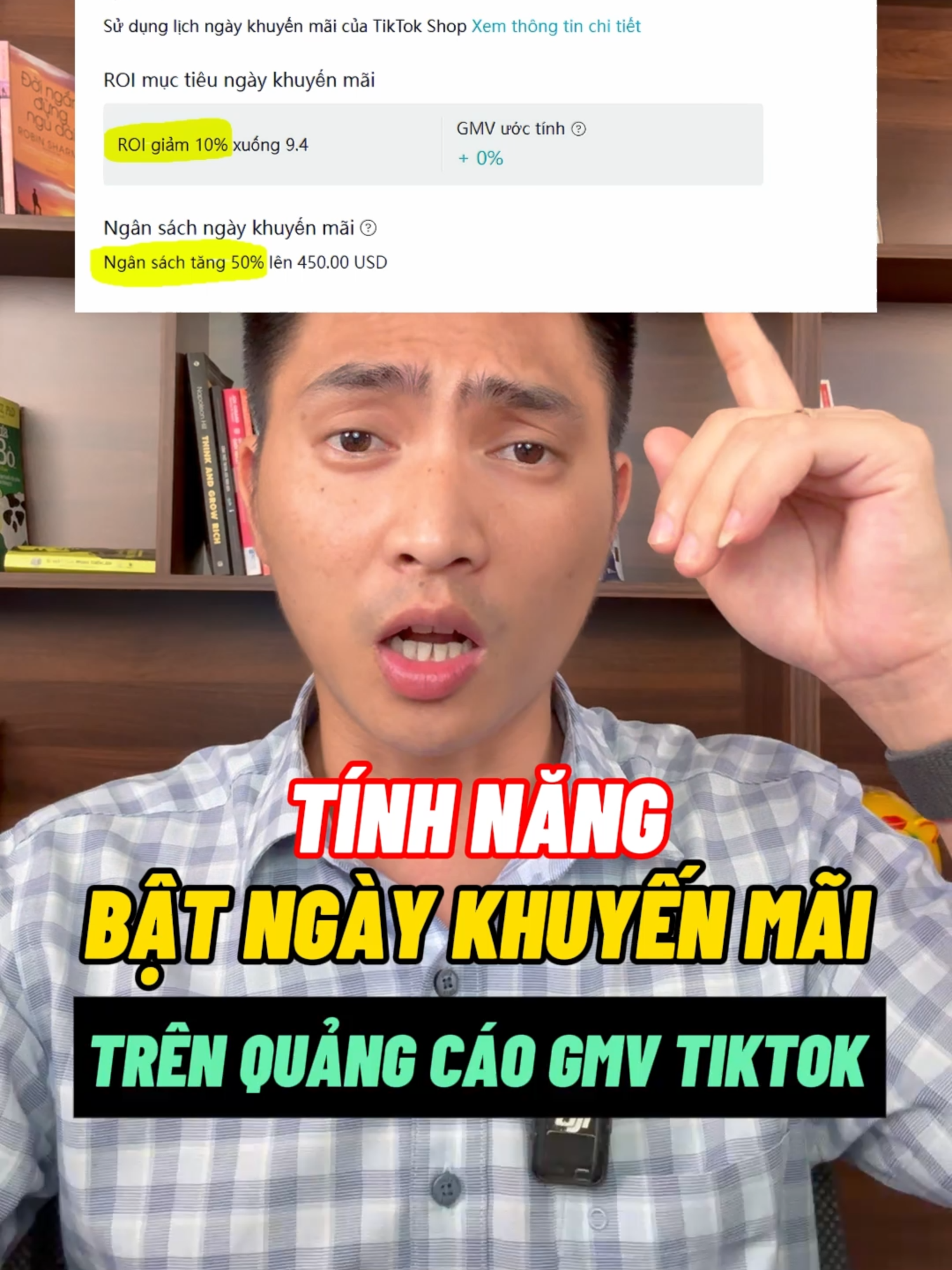Tính năng bật ngày khuyến mãi trên quảng cáo GMV Tiktok #damvantuan #quangcaotiktok #banhangtiktokshop #xaykenhtiktok #livestreambanhang