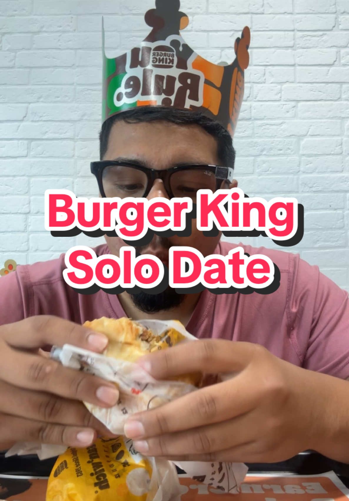 I went on a solo date to @Burger King what’s your fav item on the menu? #mukbang #pov #Vlog #dayinmylife #burgerking #asmr 