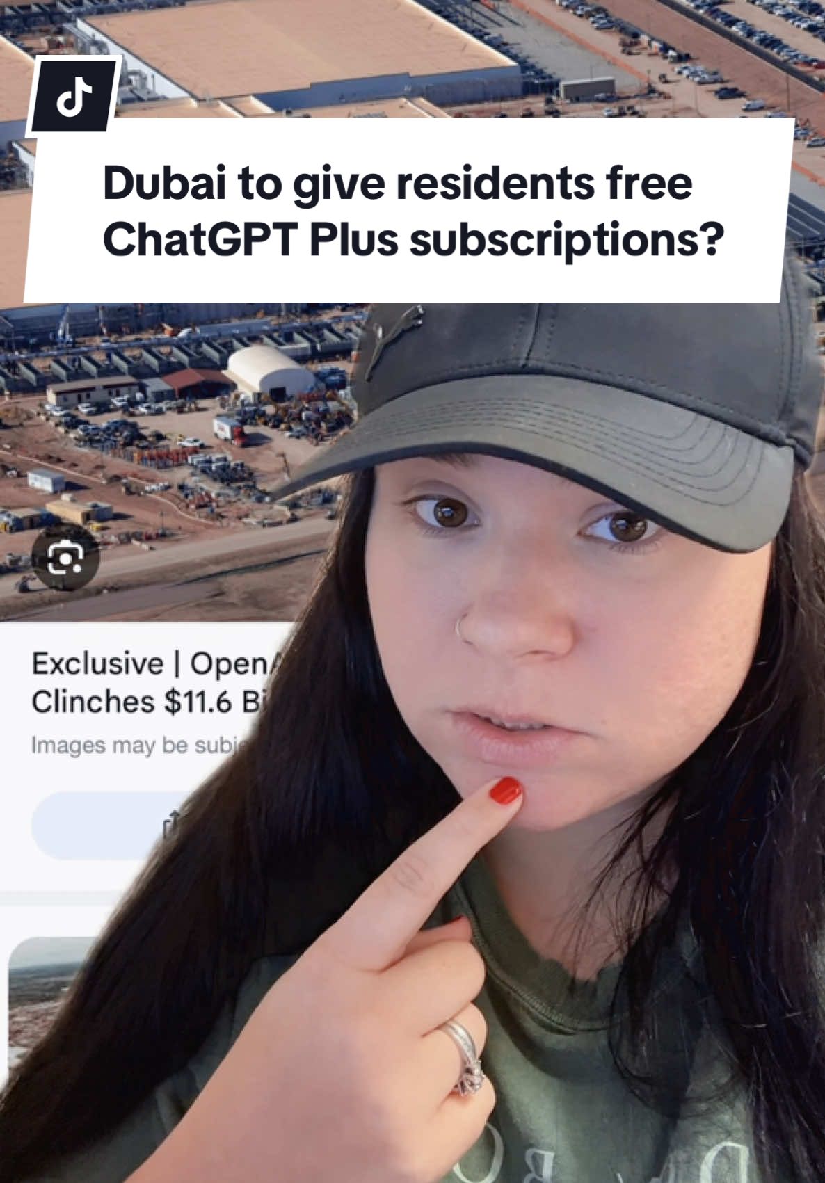 I’m pretty sure this is just speculation …but I can’t even imagine what it would cost to give an entire country free ChatGPT Plus access. But this gives you an interesting perspective, if Dubai really did this for its residents… What kind of disadvantage does that put the rest of us at?  Most people still don’t understand ChatGPT, let alone know how fast the whole AI industry is advancing. Whether this turns out to be true or not… It makes you think. What do you make of it? #ainees #aiupdates #chatgptplus #artificialintelligence #chatgpt #openai  #greenscreen 