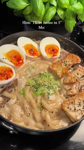 Creamy miso mushroom udon 🍜 INGREDIENTS: 	•	1 serving frozen or fresh udon noodles 	•	2 tbsp neutral oil or butter for oyster mushrooms         •      2 oyster mushrooms season with salt and pepper to your liking 	•	1–2 cloves garlic, minced        •     1 green onion chopped  	•	1 tsp ginger, grated ( optional )  	•	1 cup mushrooms, sliced (shiitake, oyster, or cremini work well) 	•	1 tbsp white miso paste 	•	1 tsp soy sauce for mushrooms  	•	1 tsp mirin (optional) 	•	1/4 cup vegetable broth or water 	•	1/2 cup heavy cream or oat cooking cream (for dairy-free) 	•	1 tsp toasted sesame oil ( optional )  	•	Optional: chili oil, scallions, sesame seeds, soft-boiled egg        •.     Salt and pepper to your liking  #creatorsearchinsights #creamyudon #EasyRecipe #foodtutorial #noodles #cooking 