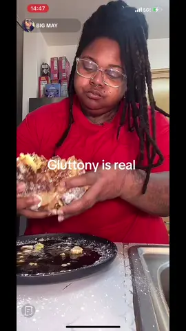 If y’all can see my face while watching this, I was intrigued concern disgusted, weirded out, but also had gave her grace cause I don’t know what she going through but this is something honey #bigmay #tiktoklive #mukbang #itsalotgoingoninthisvideo 