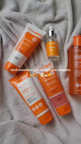 Esse kit de skin care com vitamina C ganhou o meu coração ❤️ @Dermachem Laboratory  #skincare #dermachem #vitaminacfacial #tiktokshopchegou #tiktokshop 