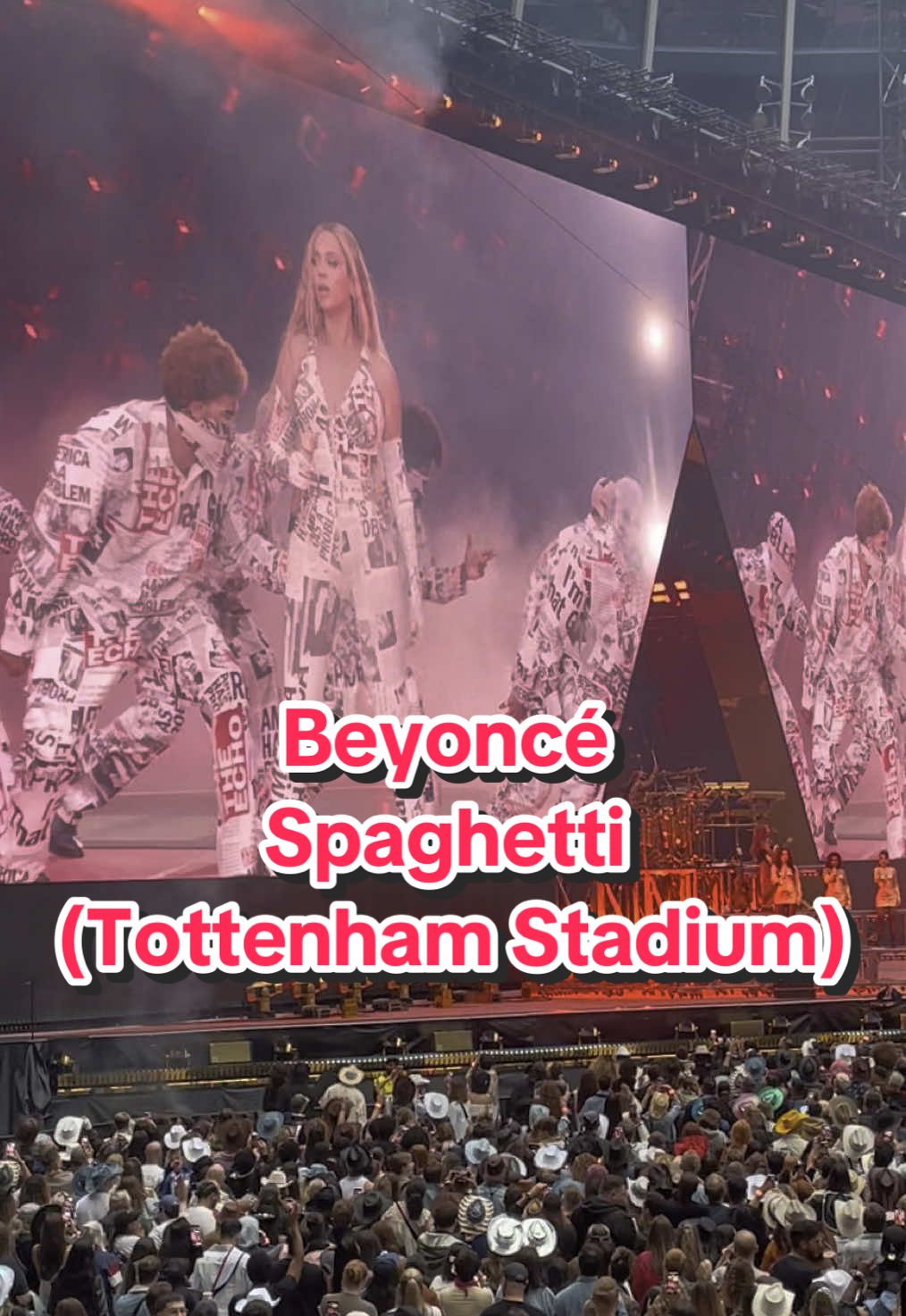 #Spaghetti live at #TottenhamHotspursStaidum 😍🤩 #CowboyCarterTour #Beyoncé #London #CowboyCarter 