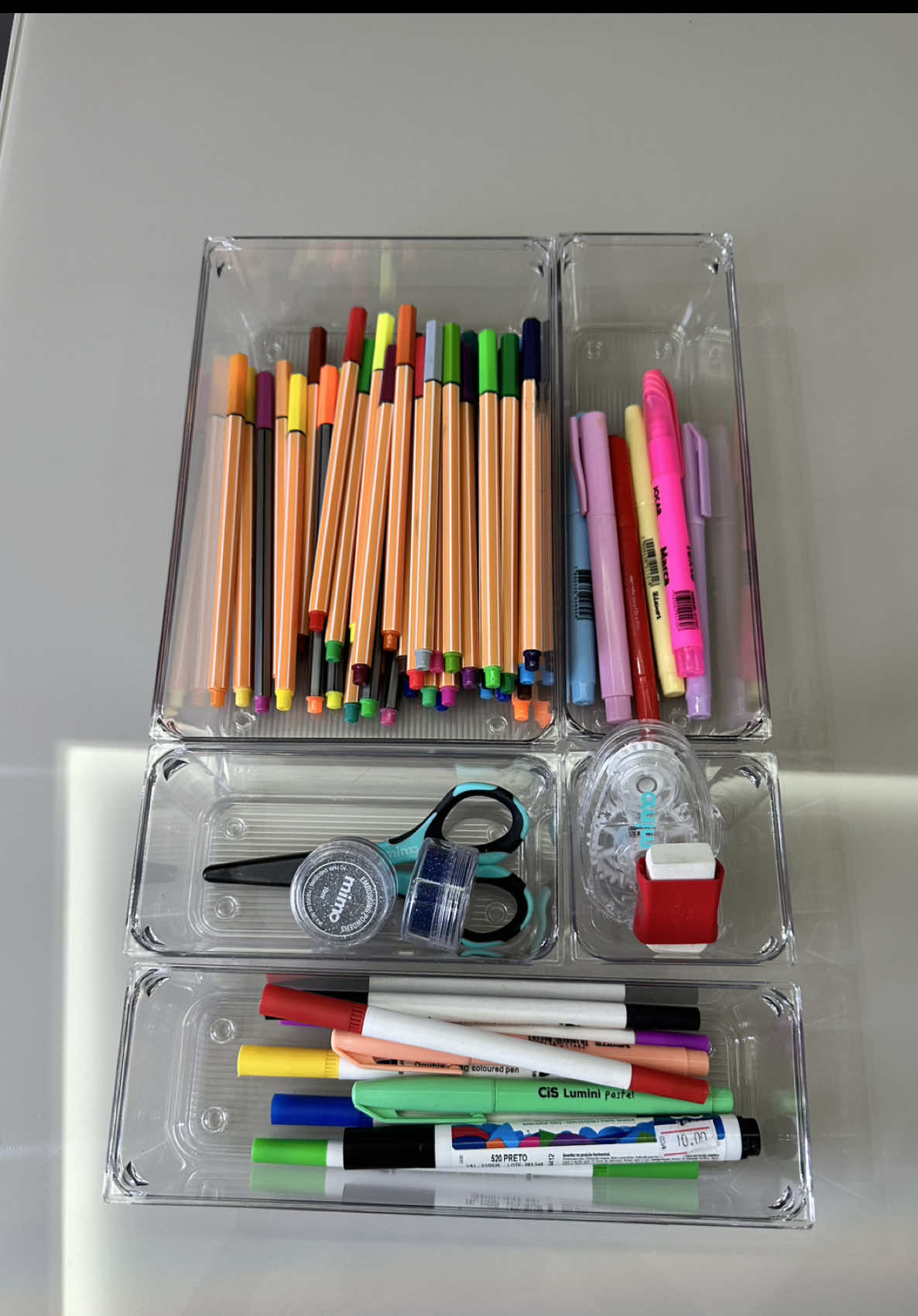 Kit organizador em acrílico de 25 peças! #tiktokshop #achadinhos #utilidades #asmr 