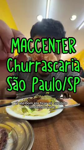 Já foi em um rodízio de churrasco de 35 reais? Alcatra, linguiça, costela, torresmo, frango, lombo… Churrascaria MACCENTER na Bela Vista em São Paulo. Buffet liberado e churrasco passando na mesa. 📍R. Maj. Diogo, 227 - Bela Vista, São Paulo - SP #reviewsdecomida #churrasco #centrodesaopaulo #saopaulo #reviewdonobu estabelecimento sem rede social