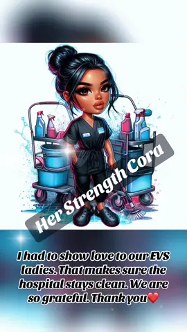 I had to show love to our EVS ladies. That makes sure the hospital stays clean. We are so grateful. Thank you❤️ #viral #❤️❤️ #follow #sublimation #custom 