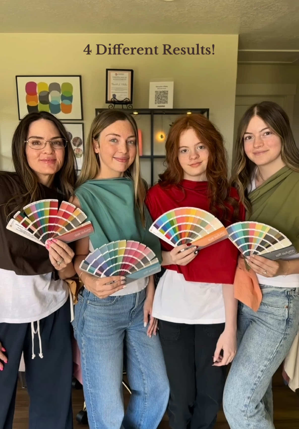 What season do you think you are?! ☃️🌷☀️🍂 @Lauren Kate @Alyssa Kimber @Alexis cherise🌶️🍒  #coloranalysis #colorseason