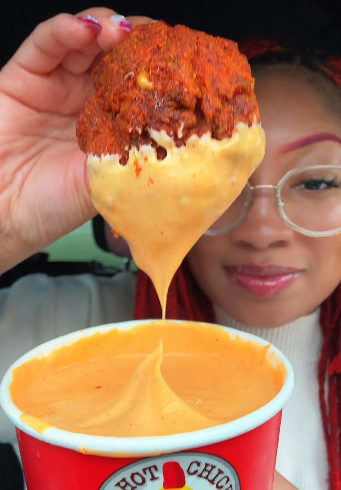 @Dave’s Hot Chicken Hot Tenders and Slider 🔥 Dave’s Sauce, Fries 🍟 & Pickles 😛 #asmr #mukbang #fyp #fypシ #daveshotchicken #chicken Dave’s Hot Chicken Mukbangs