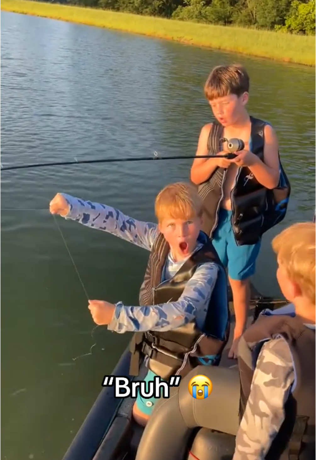 Oh noooo 😭💔 (@Curtis Chastain) #fish #fishing #fishtok #lake #fail
