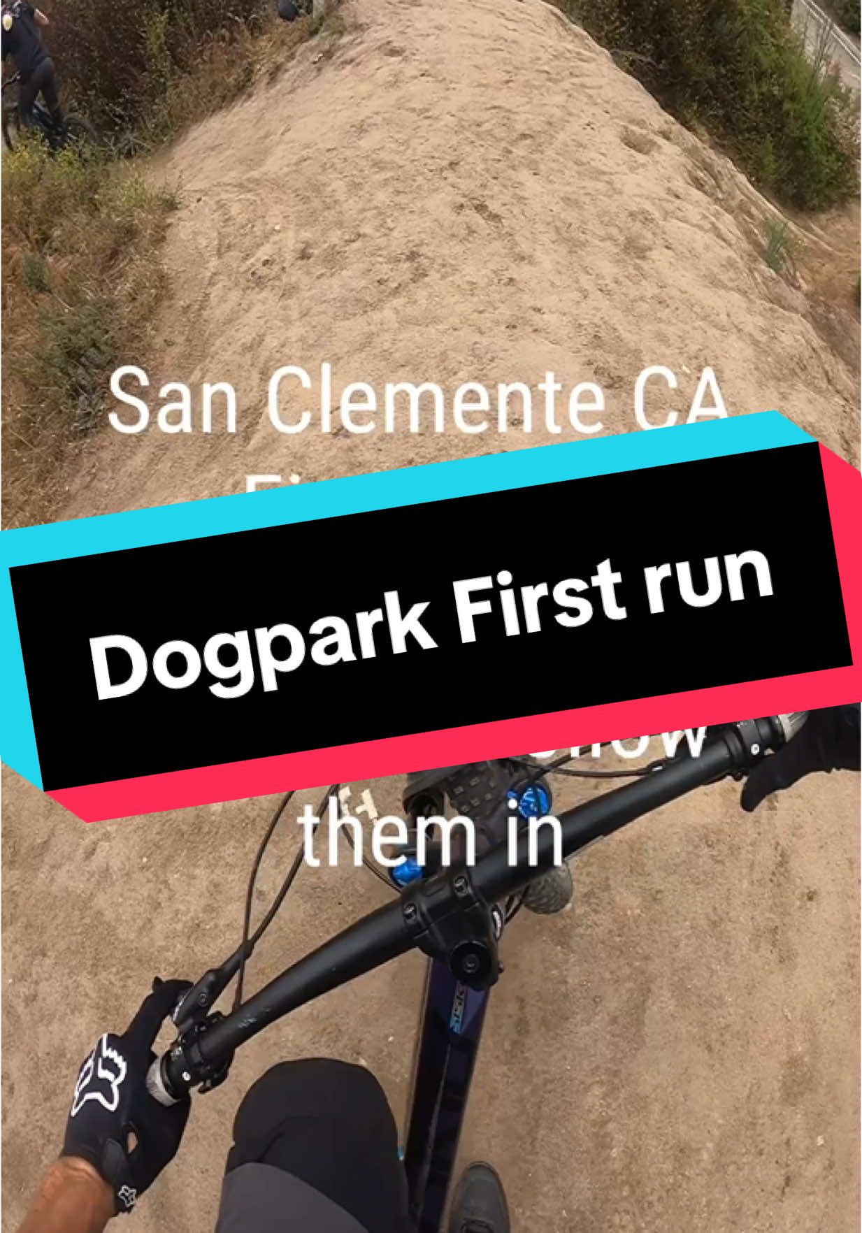 First ride at Dogpark #sanclemente #mtb #mtbtrail I was having too much fun to remember the trail names. Saw these two guys at the top of the trails and they showed me around. 