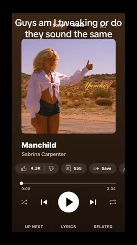 Do they sound similar? #manchild #sabrinacarpenter #chappellroan #goodluckbabe 