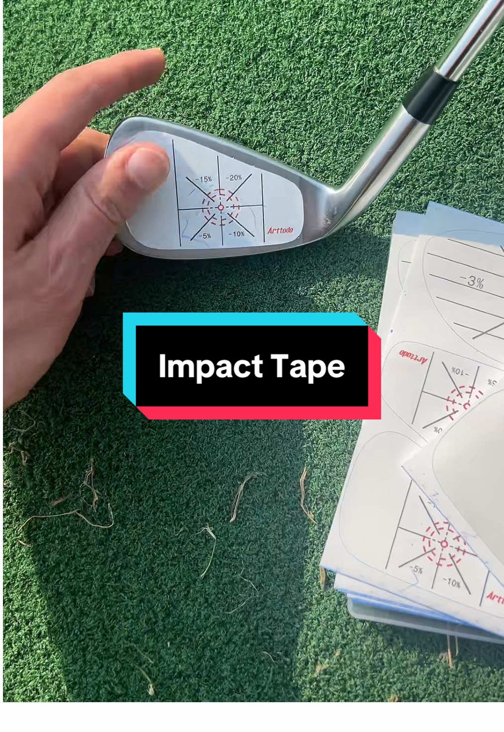 Golf Impact Tape #golfswing #golftrainingaids #golflessons #golflesson #golfdrills #golftips 