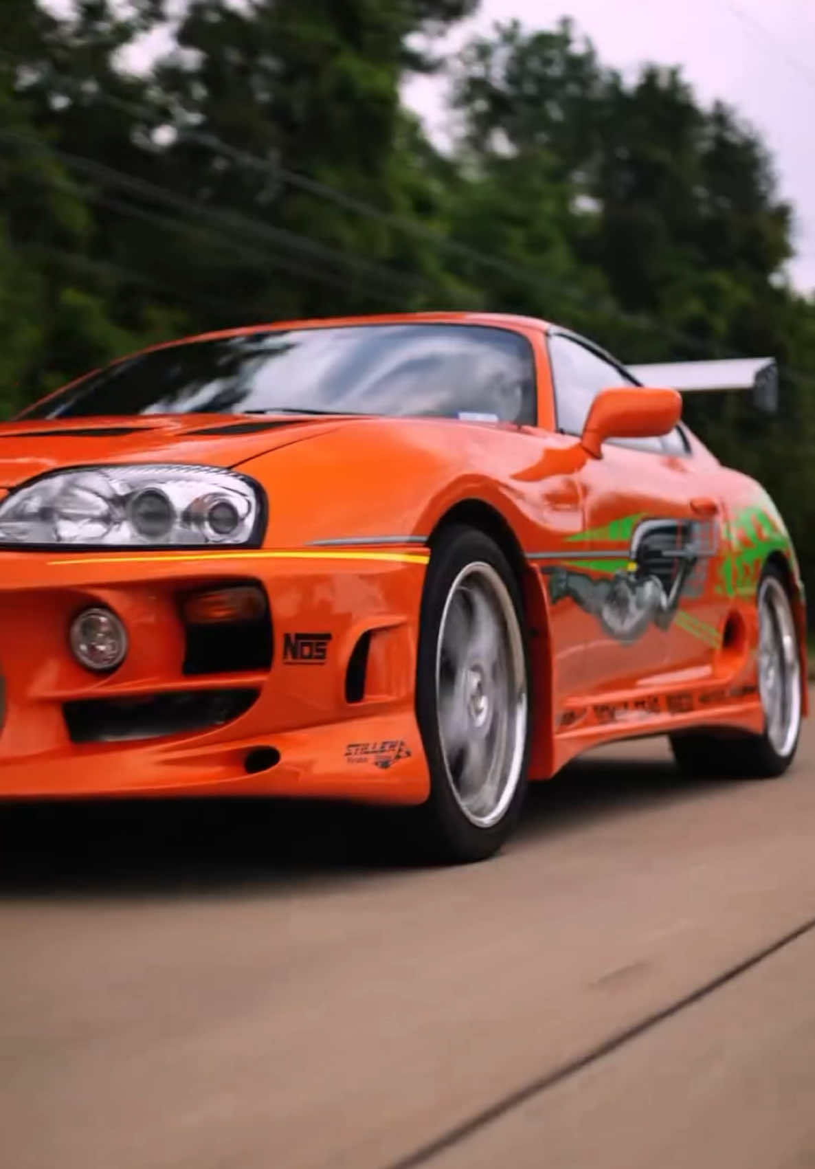 Brian’s back #isthatasupra #brianoconner #fastandthefurious #paulwalker #10secondcar #mkivsupra #dronevideo #CarTok #2jznoshit #fastx #orangesupra
