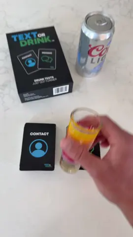 You HAVE to try this game! #drinkinggamesss #textordrink #partygames #shotsss 