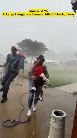 June 5, 2025 - A Large Dangerous Tornado hits Lubbock, Texas #tornado #storm #hailstorm #rain #wind #disaster #severeweather #weather #news #large #dangerous #hits #Lubbock #Texas #USA #foryou #viral 